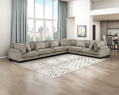 Homelegance  - Traverse Armless Chair in Taupe - 8555GB-AC  view 7