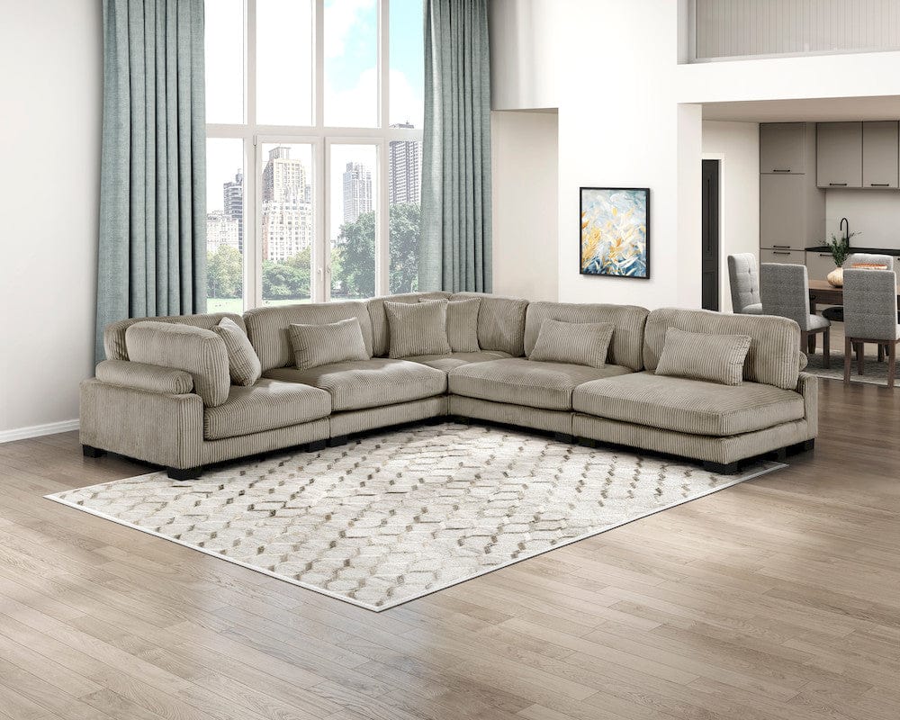 Homelegance  - Traverse Armless Chair in Taupe - 8555GB-AC  view 9