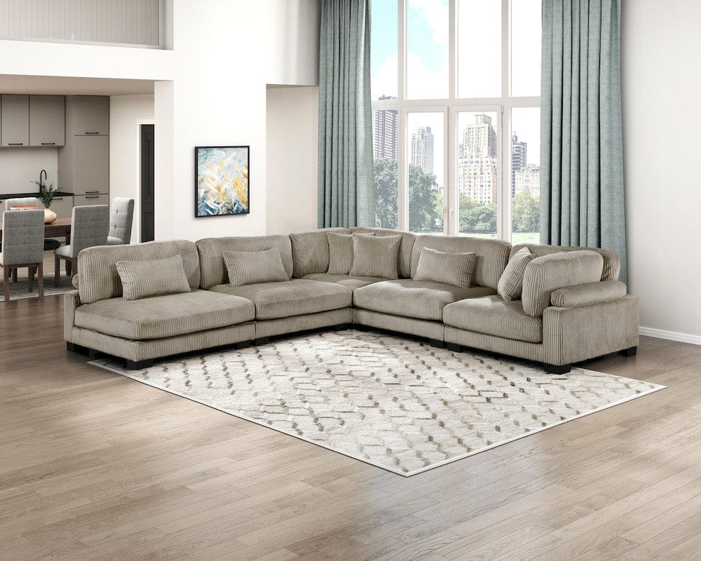 Homelegance  - Traverse Armless Chair in Taupe - 8555GB-AC  view 10