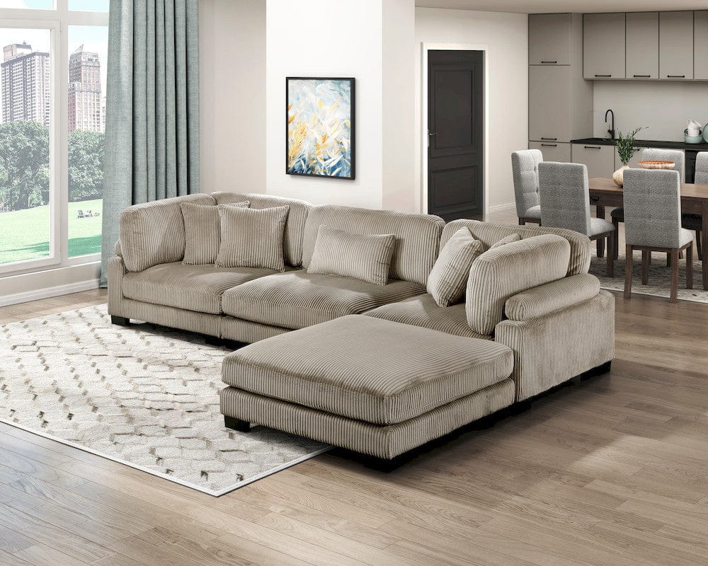 Homelegance  - Traverse Armless Chair in Taupe - 8555GB-AC  view 12