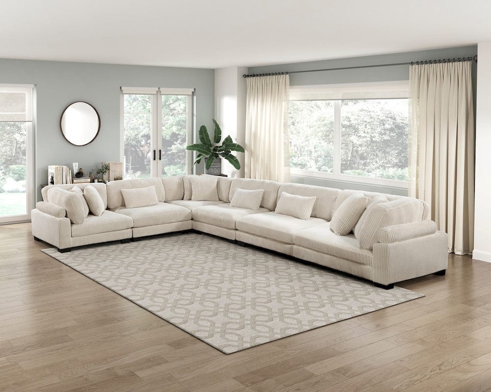 Homelegance  - Traverse Corner Seat in Beige - 8555BE-CR  view 8