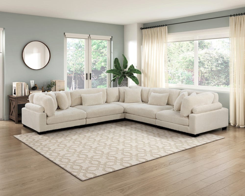 Homelegance  - Traverse Corner Seat in Beige - 8555BE-CR  view 10