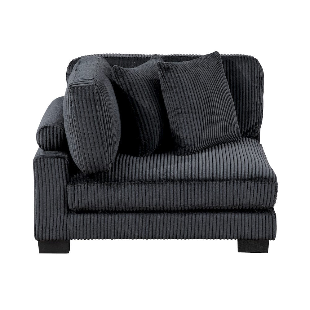 Homelegance  - Traverse Corner Seat in Black - 8555BK-CR  view 2
