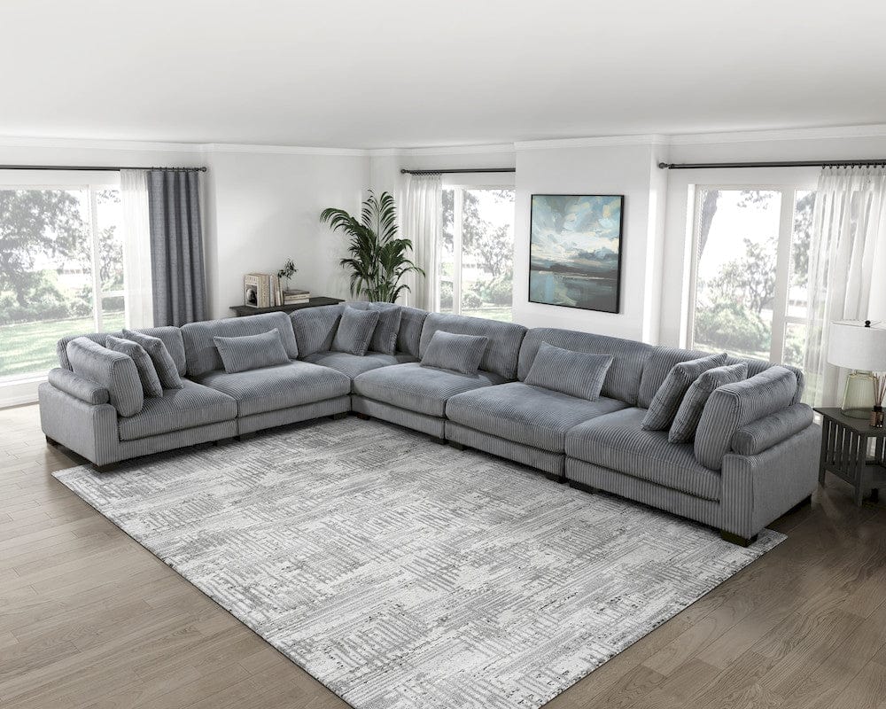 Homelegance  - Traverse Corner Seat in Gray - 8555GY-CR  view 4