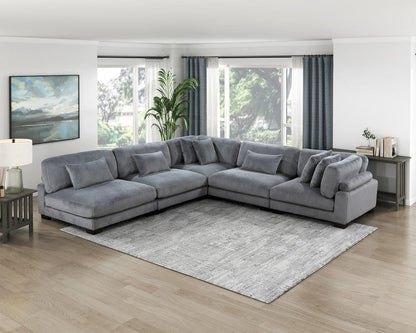Homelegance  - Traverse Corner Seat in Gray - 8555GY-CR  view 7