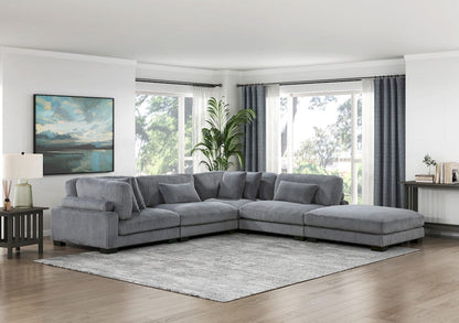 Homelegance  - Traverse Corner Seat in Gray - 8555GY-CR  view 8