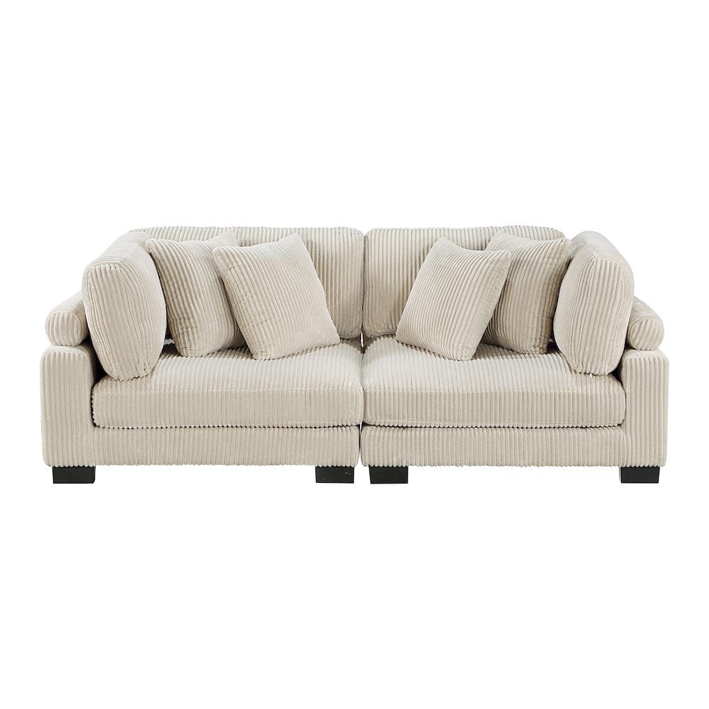 Homelegance  - Traverse Love Seat in Beige - 8555BE-2x  view 4