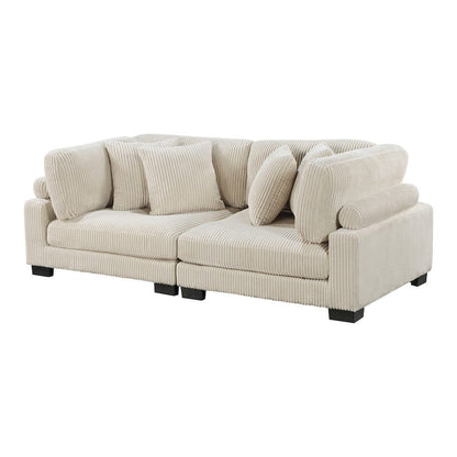 Homelegance  - Traverse Love Seat in Beige - 8555BE-2x  view 5