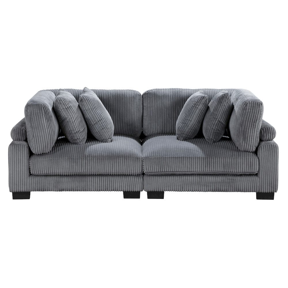 Homelegance  - Traverse Love Seat in Gray - 8555GY-2x  view 1