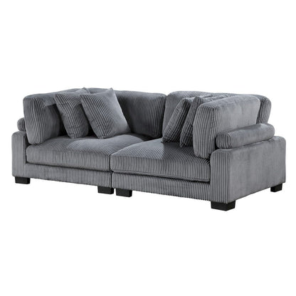Homelegance  - Traverse Love Seat in Gray - 8555GY-2x  view 2