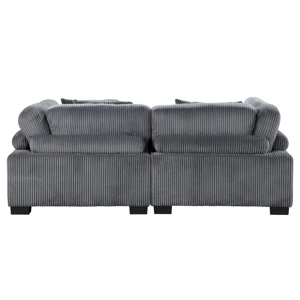 Homelegance  - Traverse Love Seat in Gray - 8555GY-2x  view 6