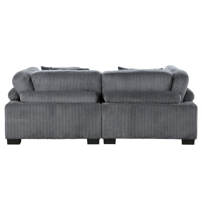 Homelegance  - Traverse Love Seat in Gray - 8555GY-2x  view 6