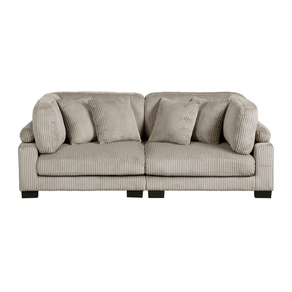 Homelegance  - Traverse Love Seat in Taupe - 8555GB-2x  view 1