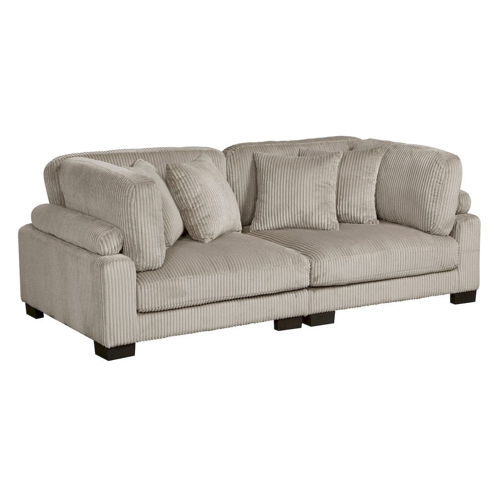 Homelegance  - Traverse Love Seat in Taupe - 8555GB-2x  view 2