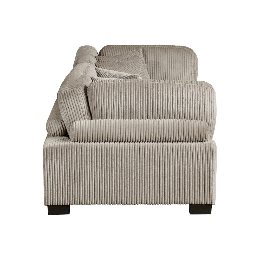 Homelegance  - Traverse Love Seat in Taupe - 8555GB-2x  view 3