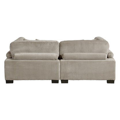 Homelegance  - Traverse Love Seat in Taupe - 8555GB-2x  view 4