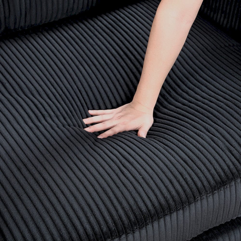 Homelegance  - Traverse Reversible Chaise in Black - 8555BK-VC  view 7
