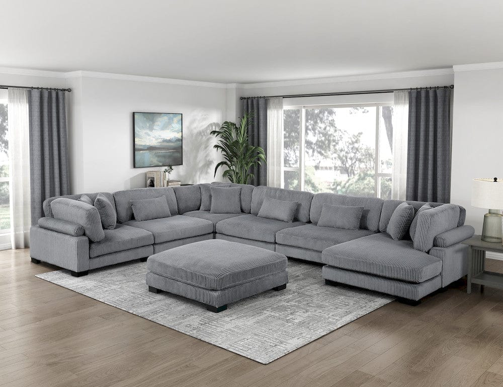 Homelegance  - Traverse Reversible Chaise in Gray - 8555GY-VC  view 4