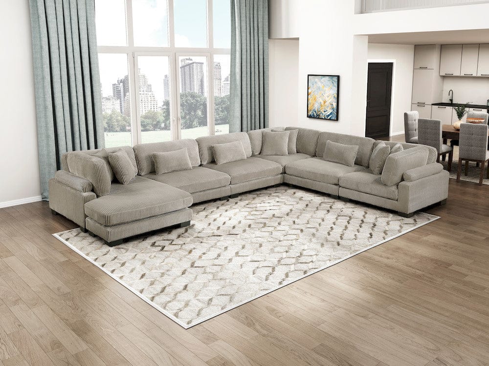 Homelegance  - Traverse Reversible Chaise in Taupe - 8555GB-VC  view 8