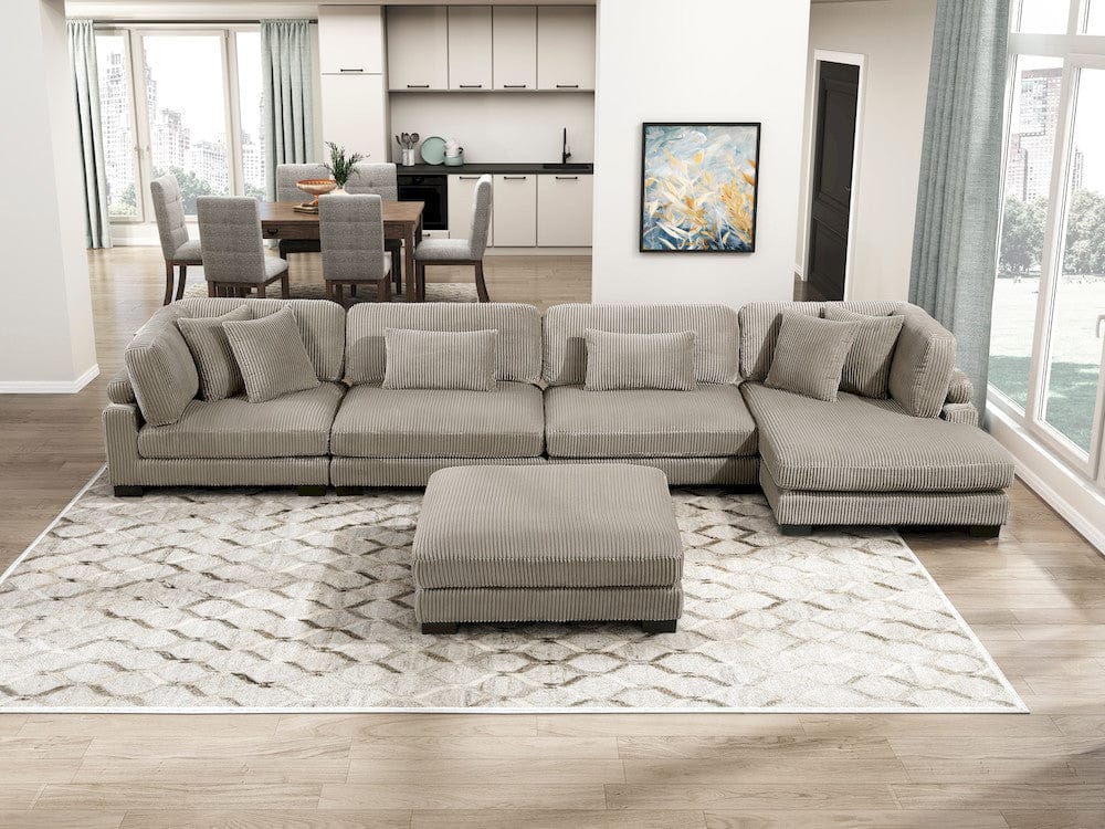 Homelegance  - Traverse Reversible Chaise in Taupe - 8555GB-VC  view 9