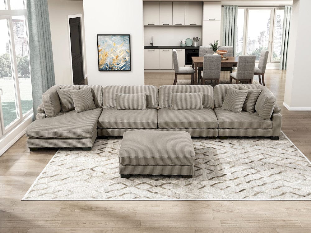 Homelegance  - Traverse Reversible Chaise in Taupe - 8555GB-VC  view 10