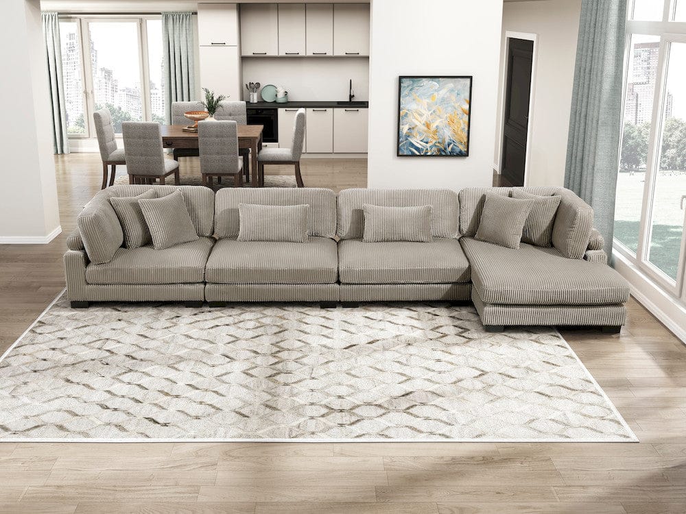 Homelegance  - Traverse Reversible Chaise in Taupe - 8555GB-VC  view 11