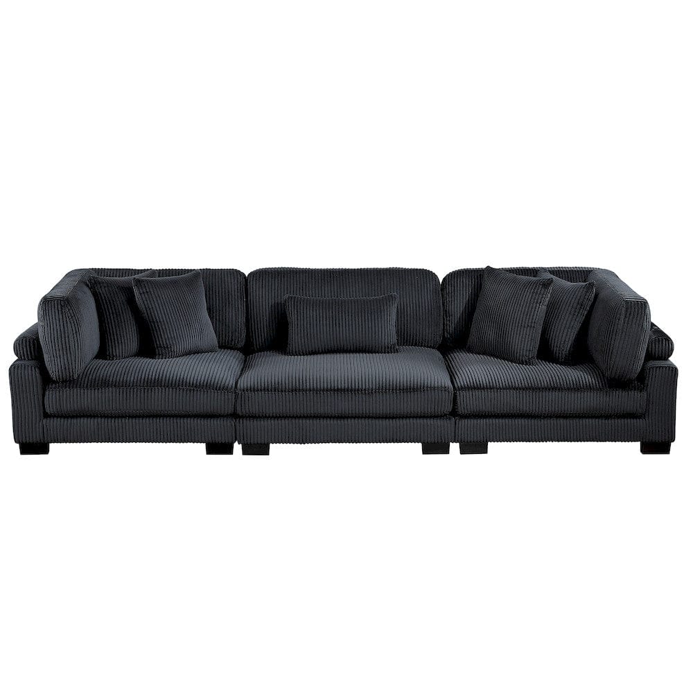 Homelegance  - Traverse Sofa in Black - 8555BK-3x  view 1