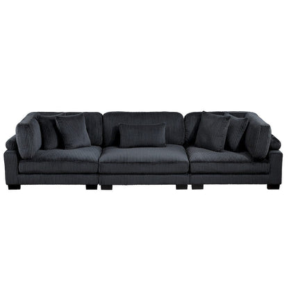 Homelegance  - Traverse Sofa in Black - 8555BK-3x  view 1