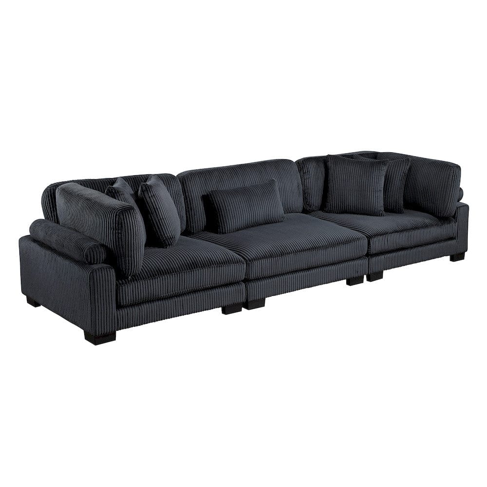 Homelegance  - Traverse Sofa in Black - 8555BK-3x  view 2