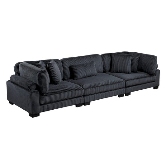 Homelegance  - Traverse Sofa in Black - 8555BK-3x  view 2