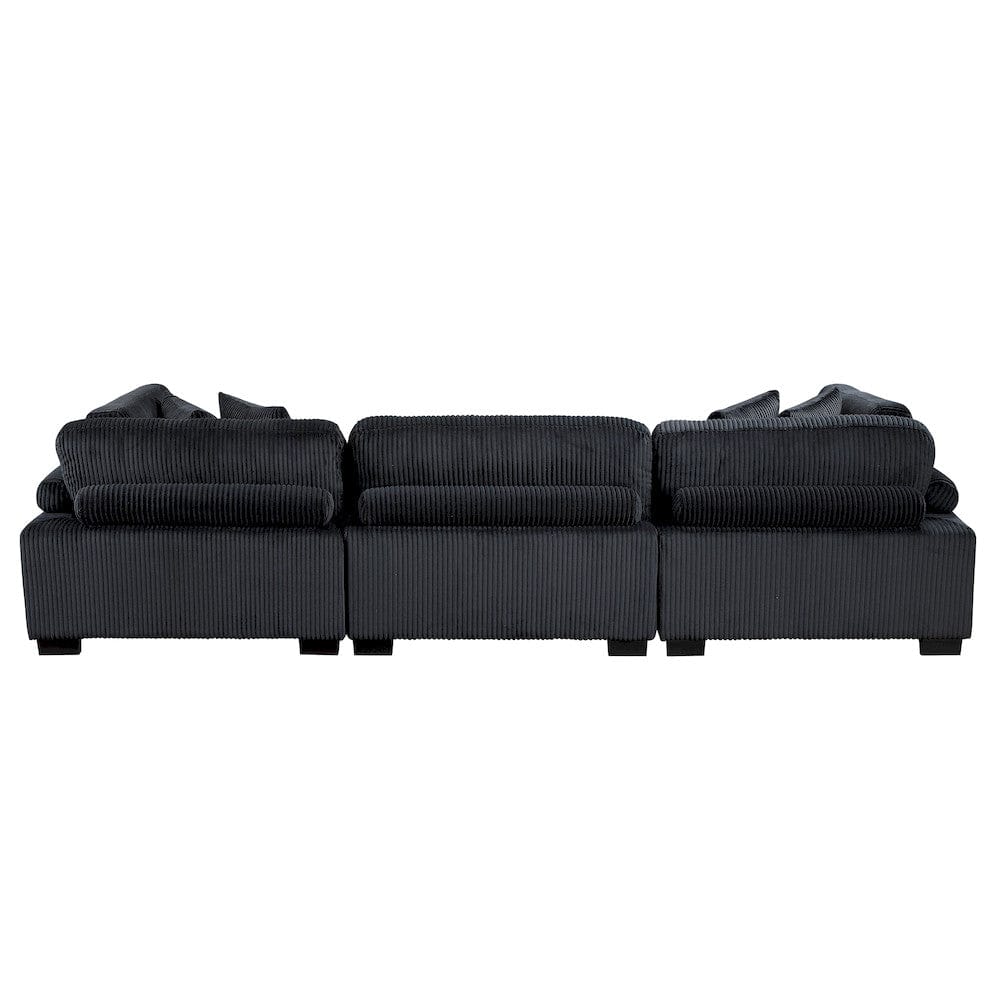Homelegance  - Traverse Sofa in Black - 8555BK-3x  view 3