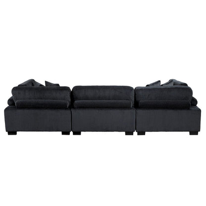 Homelegance  - Traverse Sofa in Black - 8555BK-3x  view 3