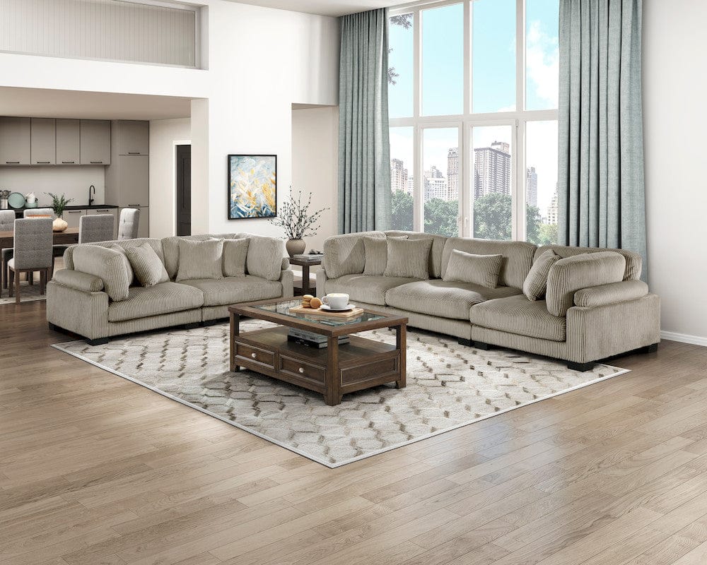 Homelegance  - Traverse Sofa in Taupe - 8555GB-3x  view 10