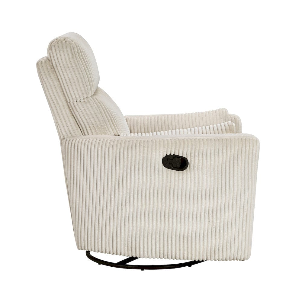 Homelegance  - Traverse Swivel Glider Reclining Chair in Beige - 8555BE-1SW  view 5