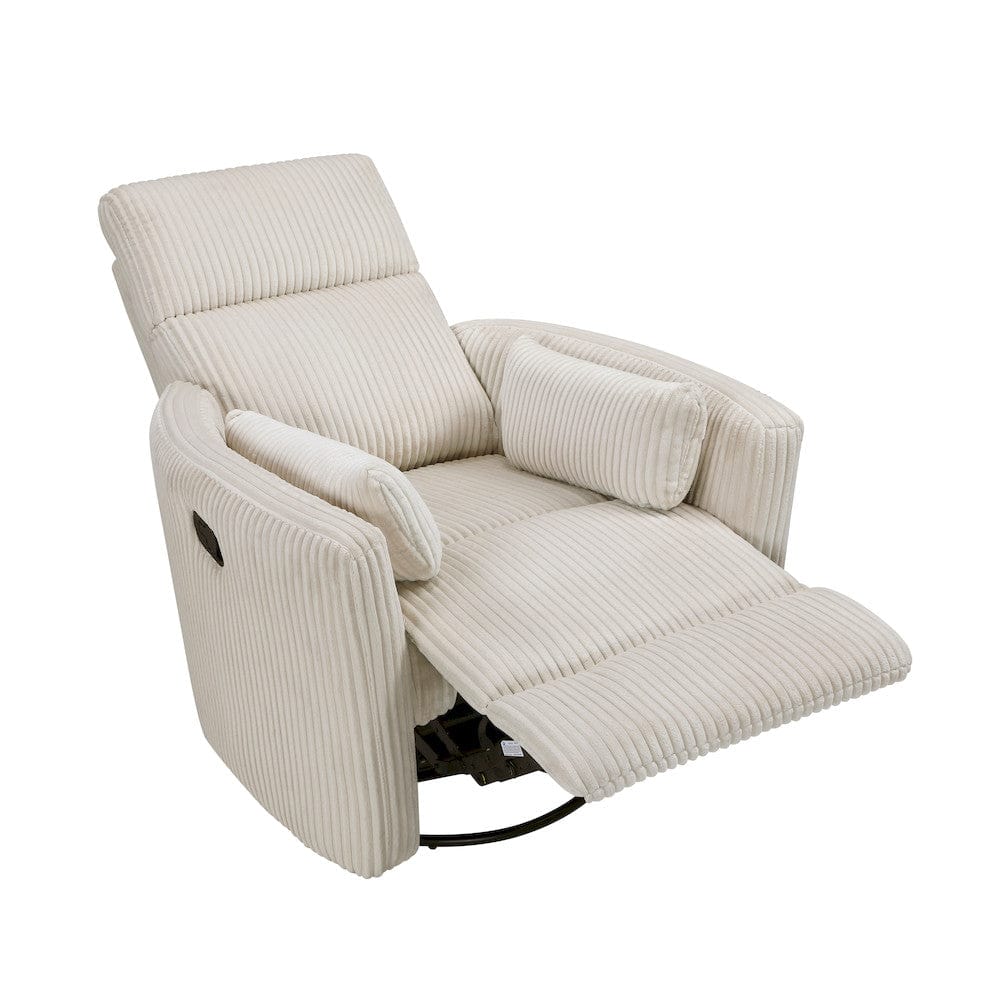 Homelegance  - Traverse Swivel Glider Reclining Chair in Beige - 8555BE-1SW  view 9