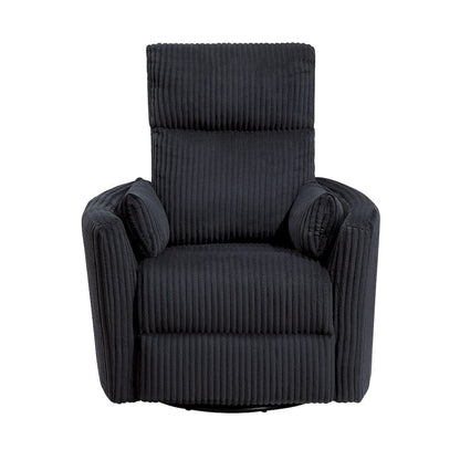 Homelegance  - Traverse Swivel Glider Reclining Chair in Black - 8555BK-1SW  view 1