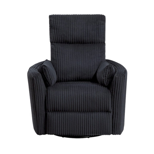 Homelegance  - Traverse Swivel Glider Reclining Chair in Black - 8555BK-1SW  view 1
