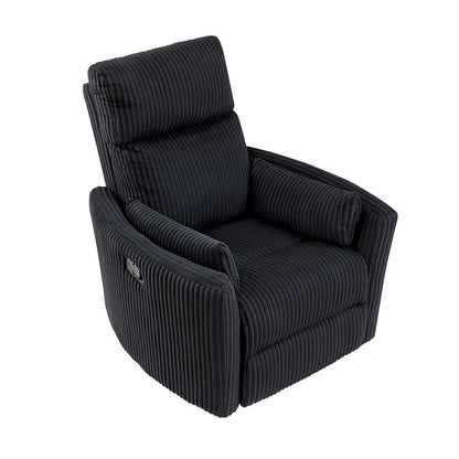 Homelegance  - Traverse Swivel Glider Reclining Chair in Black - 8555BK-1SW  view 3