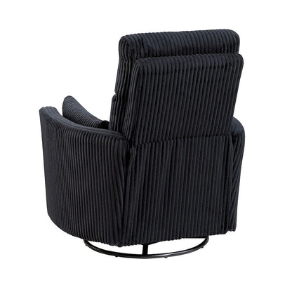 Homelegance  - Traverse Swivel Glider Reclining Chair in Black - 8555BK-1SW  view 5