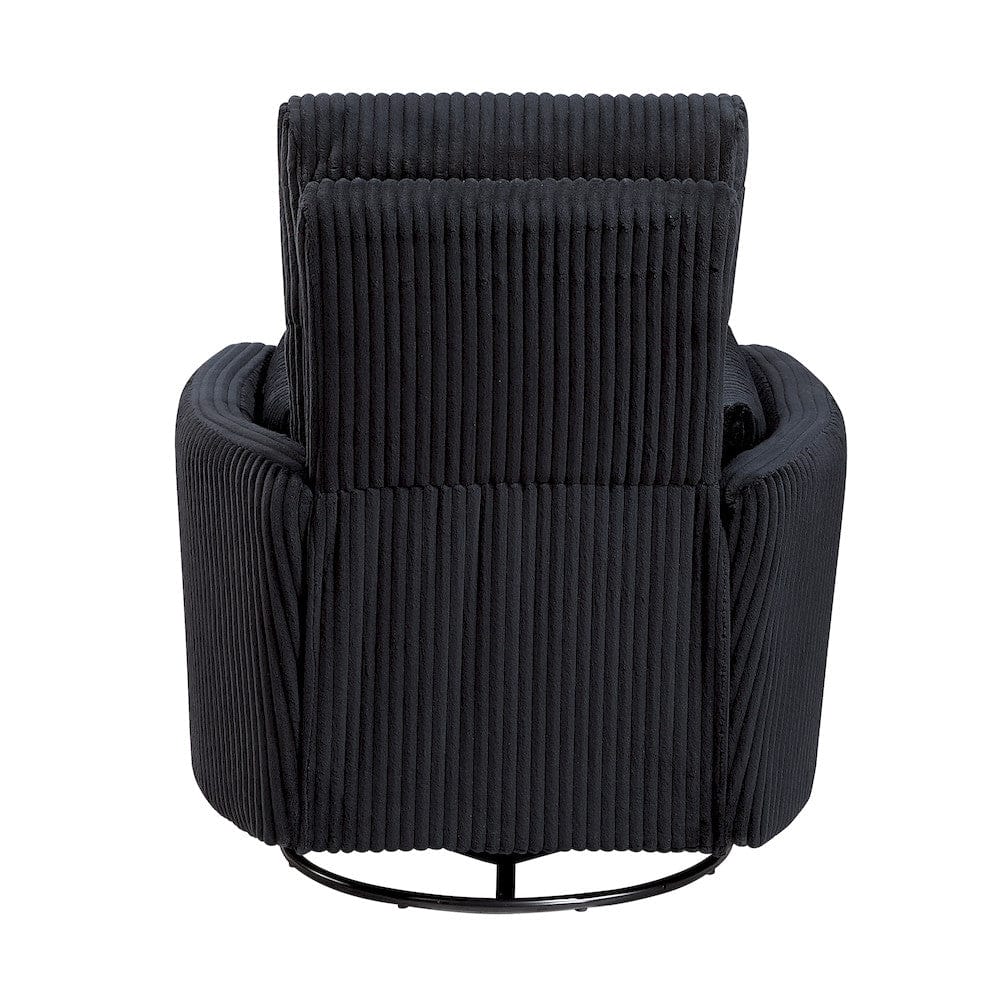 Homelegance  - Traverse Swivel Glider Reclining Chair in Black - 8555BK-1SW  view 6