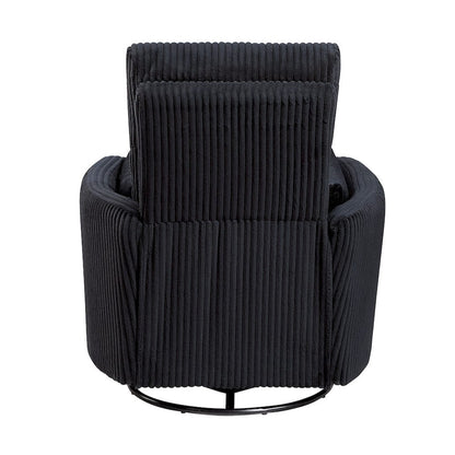 Homelegance  - Traverse Swivel Glider Reclining Chair in Black - 8555BK-1SW  view 6