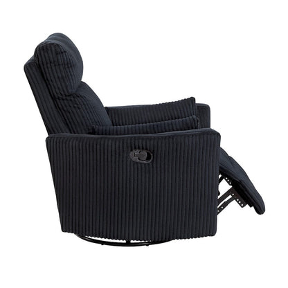 Homelegance  - Traverse Swivel Glider Reclining Chair in Black - 8555BK-1SW  view 11