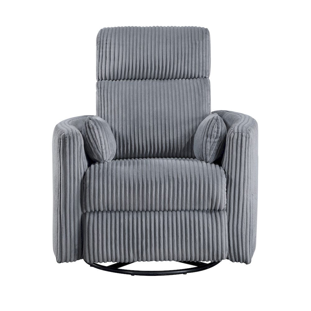 Homelegance  - Traverse Swivel Glider Reclining Chair in Gray - 8555GY-1SW  view 1