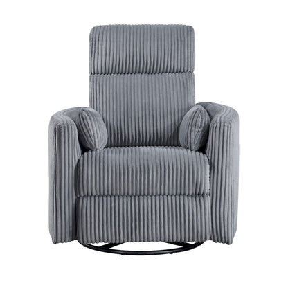 Homelegance  - Traverse Swivel Glider Reclining Chair in Gray - 8555GY-1SW  view 1