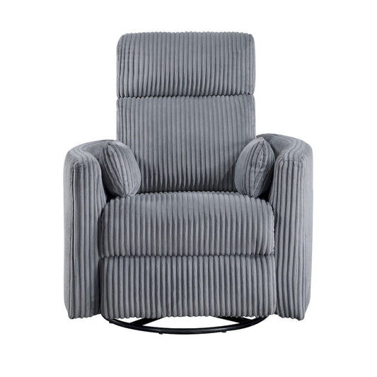Homelegance  - Traverse Swivel Glider Reclining Chair in Gray - 8555GY-1SW  view 1