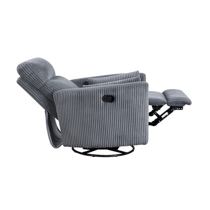 Homelegance  - Traverse Swivel Glider Reclining Chair in Gray - 8555GY-1SW  view 6