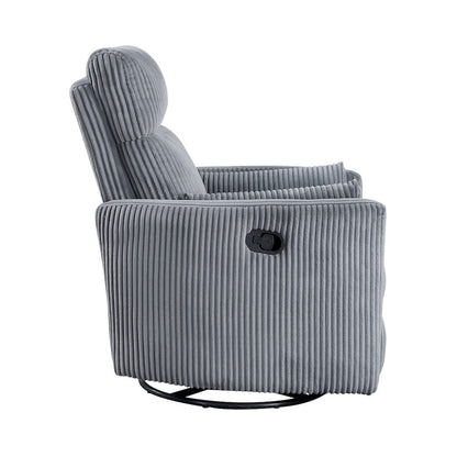 Homelegance  - Traverse Swivel Glider Reclining Chair in Gray - 8555GY-1SW  view 9