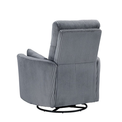Homelegance  - Traverse Swivel Glider Reclining Chair in Gray - 8555GY-1SW  view 10