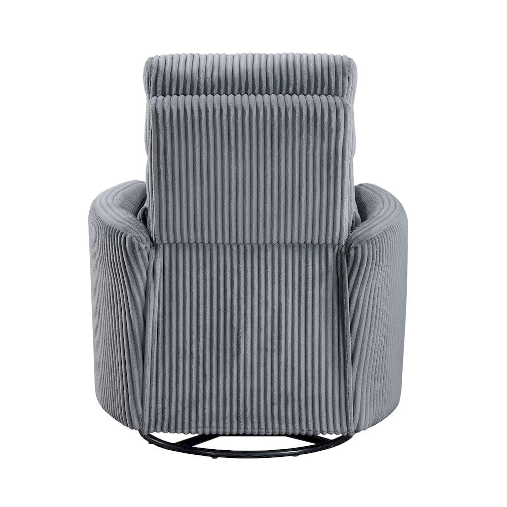 Homelegance  - Traverse Swivel Glider Reclining Chair in Gray - 8555GY-1SW  view 11