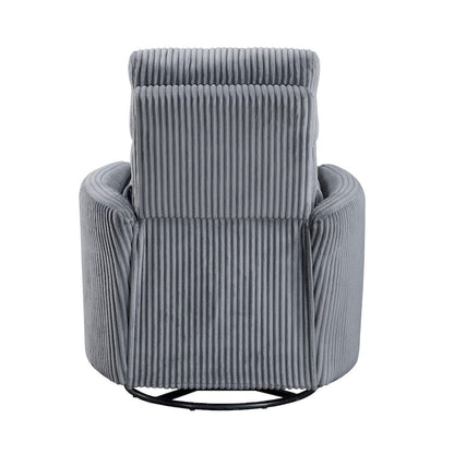Homelegance  - Traverse Swivel Glider Reclining Chair in Gray - 8555GY-1SW  view 11